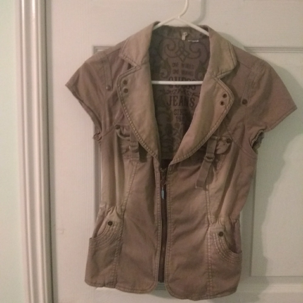 Gently used, very cute Guess jacket / shirt